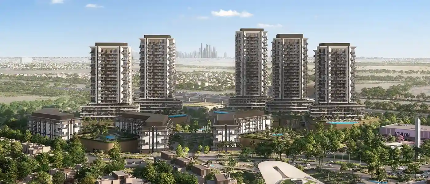 Teal Tower at Rise by Athlon